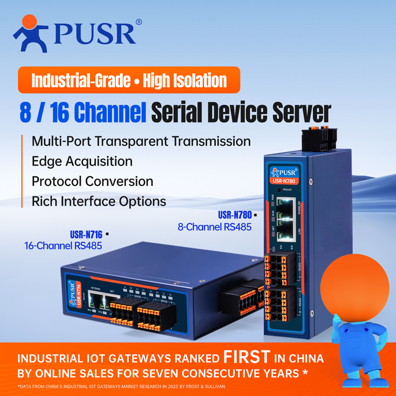 Power Over Ethernet - PUSR Industrial RS485 to Ethernet Converter