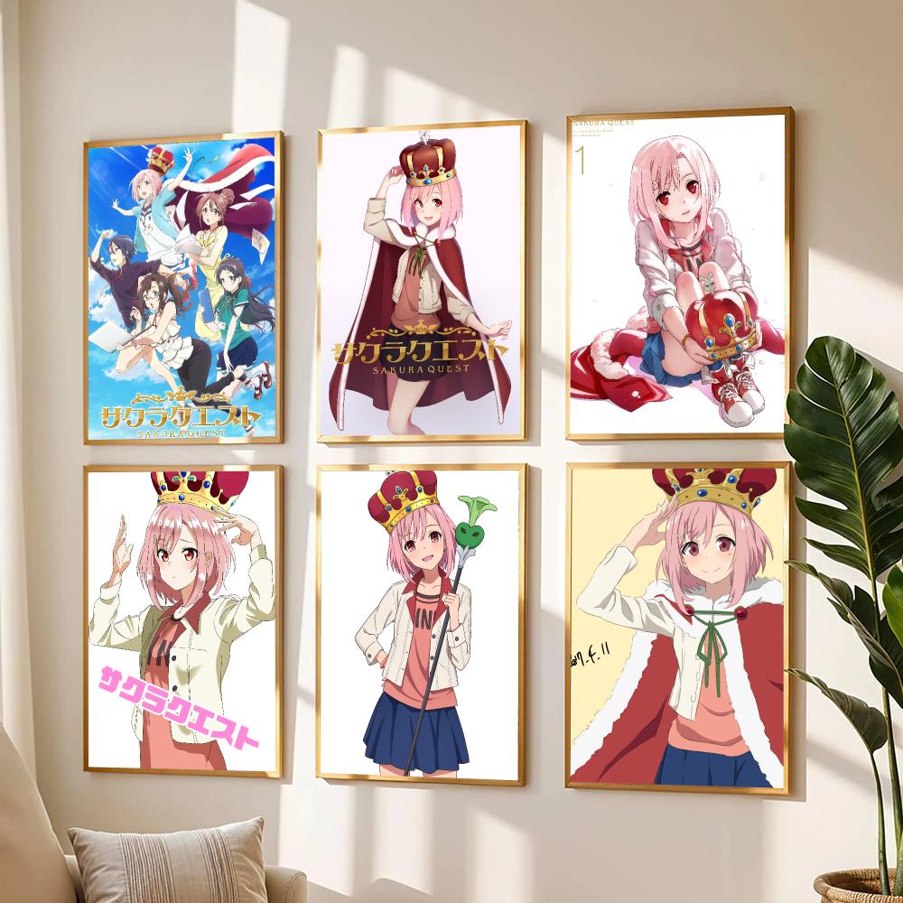 anime S-Sakura Quest-T Poster  - Office Quest 评论和价格